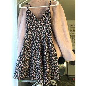 Fit & flare floral print dress